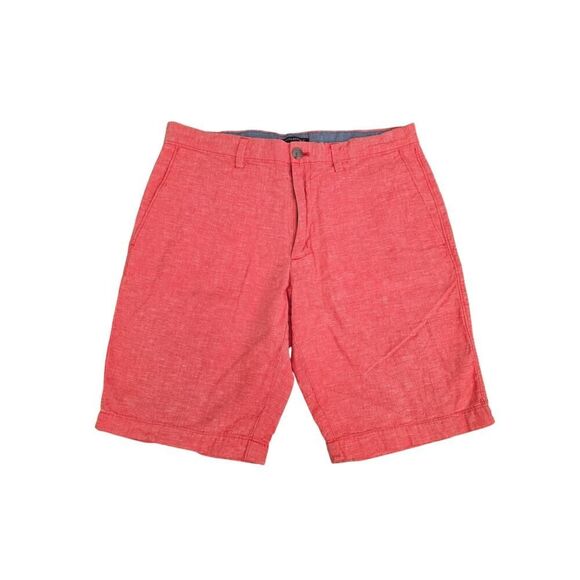 Banana Republic Linen Blend Shorts Red Size 32 Summer Ready Menswear Beach - Picture 1 of 7